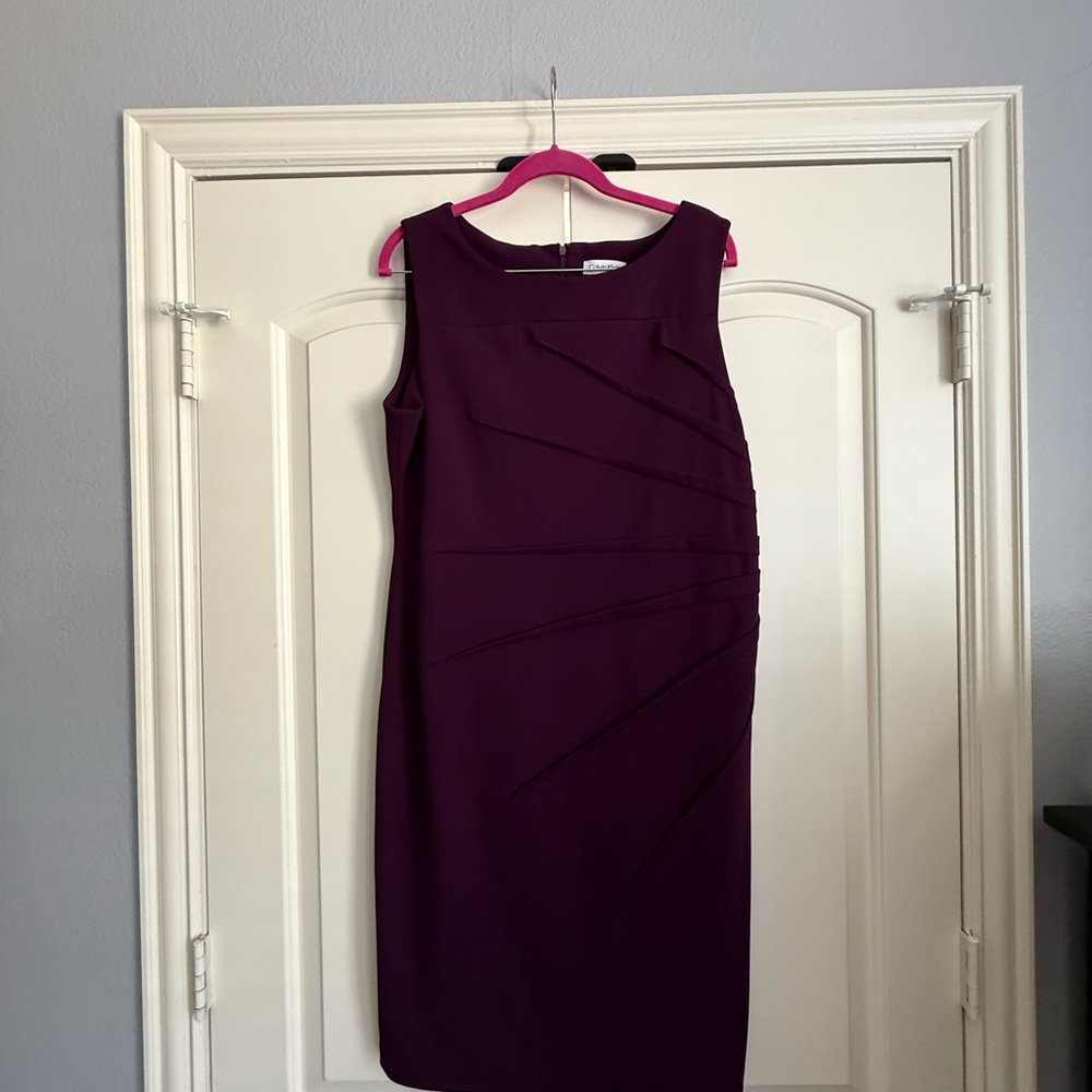 Calvin Klein Plum Sleeveless Dress